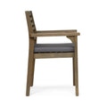 Emerson Dining Chair,Set Of 2 Dark Grey Acacia Wood