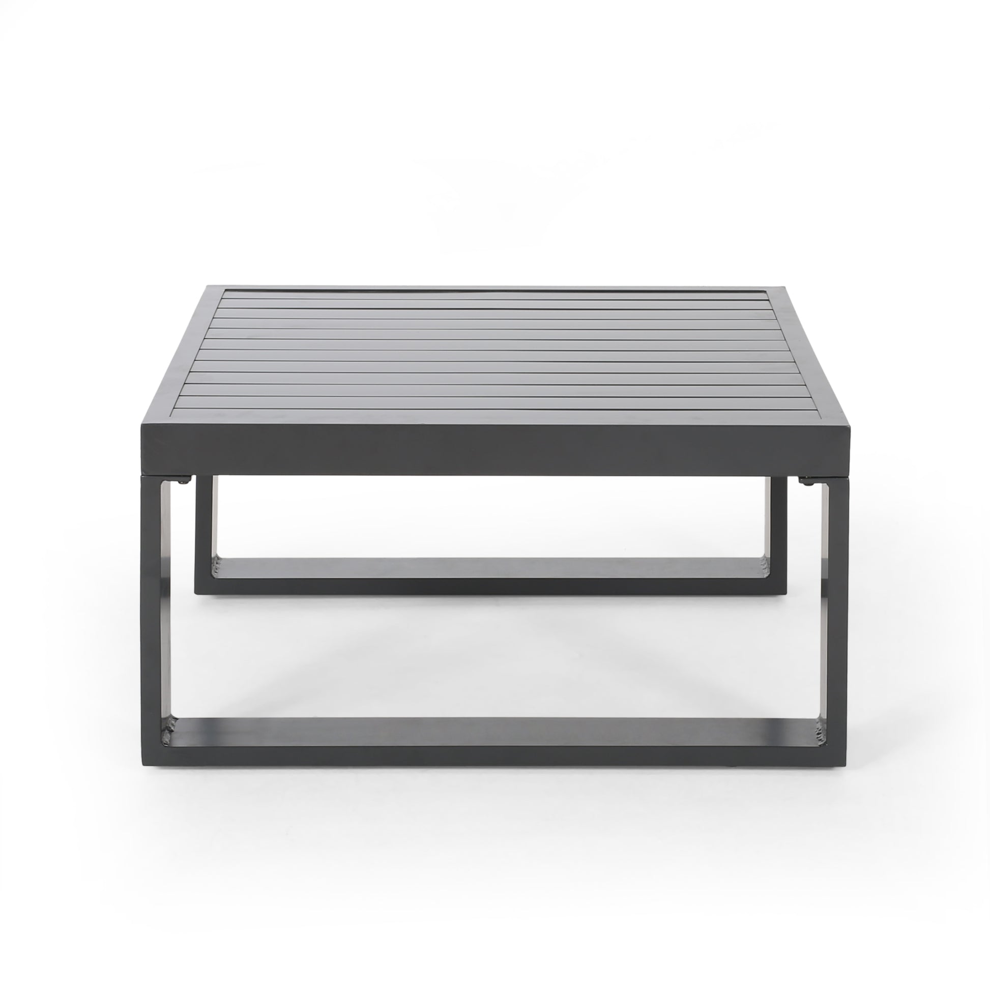 Dursley Corner & Coffee Table Grey Aluminium