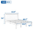 Platform Bed Frame With Headboard, Wood Slat Support, No Box Spring Needed, Queen,Espresso Old Sku:Wf191420Aap Box Spring Not Required Queen Espresso Wood Bedroom Pine