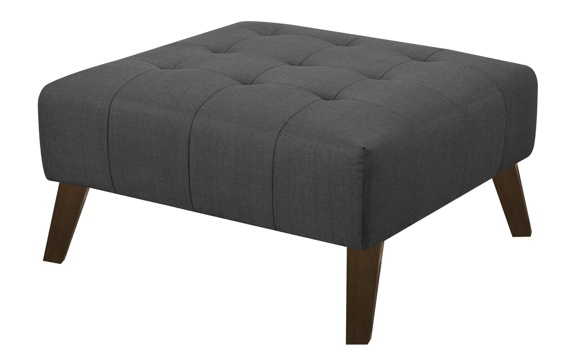 Browning Gray Square Ottoman Gray Foam Engineered Wood