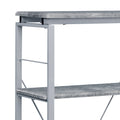 Grey And Silver 4 Shelf Bookcase 4 Grey Silver Etagere Horizontal Primary Living Space Open Back Wood Contemporary Wood Metal