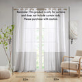 Dual Colored Curtain Panel Only 1 Pc Panel Grey White Polyester