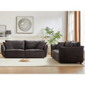 3 Seater 3 Seater Combo Sofa Modern Living Room Sofa, Linen Fabric Sofa, Wooden Frame With 4 Pillows, Apartment Sofa Furniture Black Chenille Wood Primary Living Space Pine Foam Fabric 6 Seat