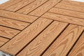 Wood Plastic Composite Deck Tiles Set Of 20Pcs, Composite Decking Resist Rust, Water, Weather, Easy To Diy & Maintain, Indoor&Outdoor,Ideal For Patios, Balconies, Rooftops, Decks, 12X12In Wood Color Wood Modern Plastic Wood Plastic