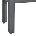 3 Piece Retro Dining Set, Rectangular Trestle Table And 2 Wood Benches For 4 People For Dining Room And Kitchen Grey Grey Solid Wood Mdf