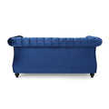 Seat Sofa Navy Blue Velvet