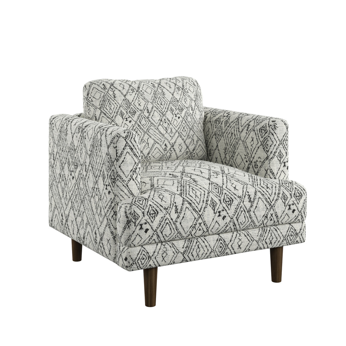 Jurie Black Abstract Accent Chair Black Primary Living Space Foam Engineered Wood