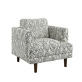 Jurie Black Abstract Accent Chair Black Primary Living Space Foam Engineered Wood