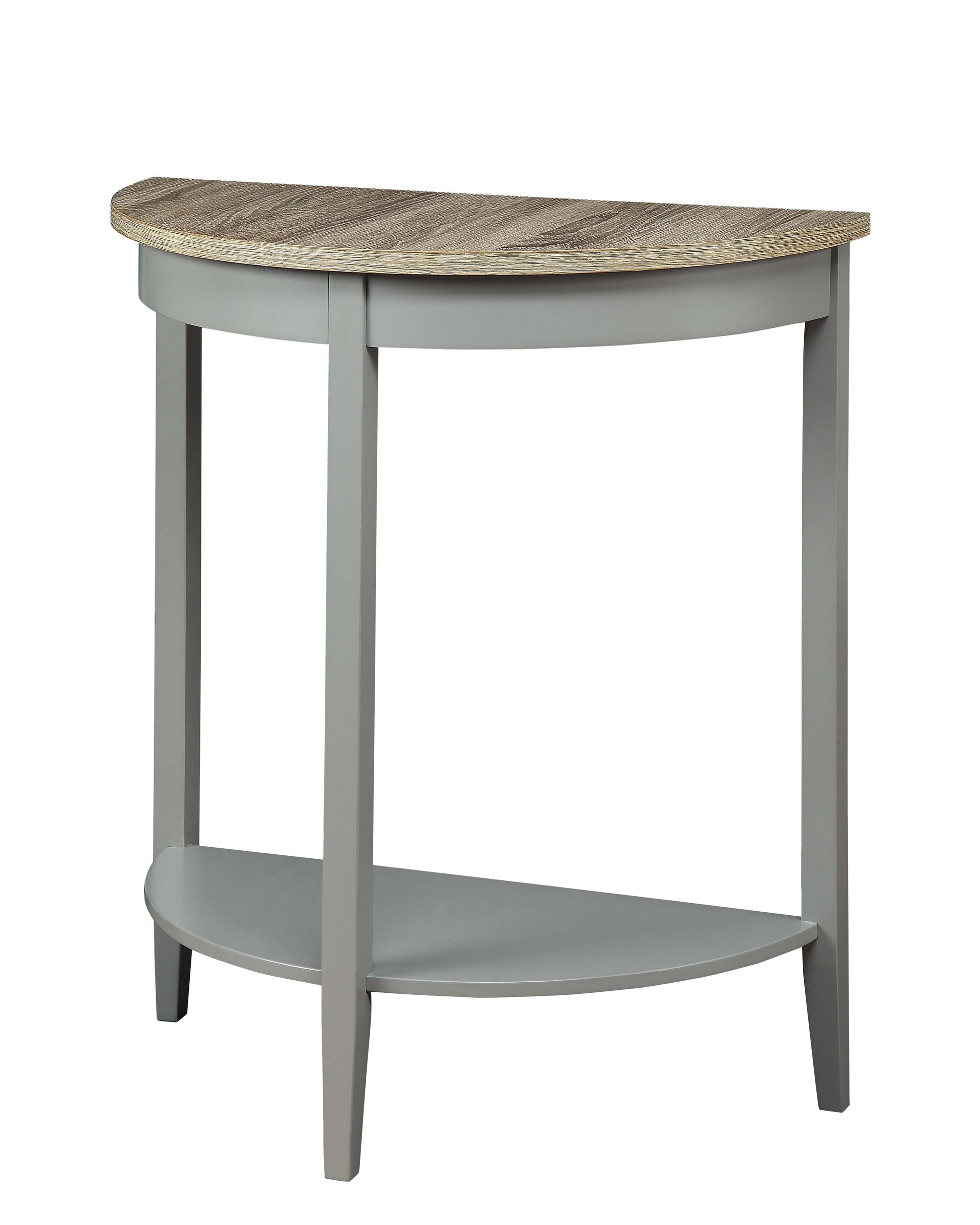 Justino Natural Oak & Gray Finish Console Table Gray,Oak Synthetic Wood