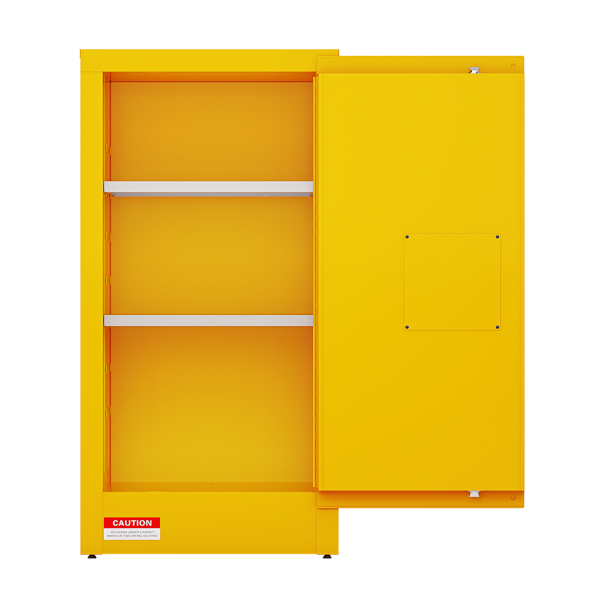 Flammable Safety Cabinet, Galvanized Steel, Laboratory Cabinets Explosion Proof Cabinets Anti Corrosion Reagents Instruments Protection Supplies Cabinet Antique Yellow Steel