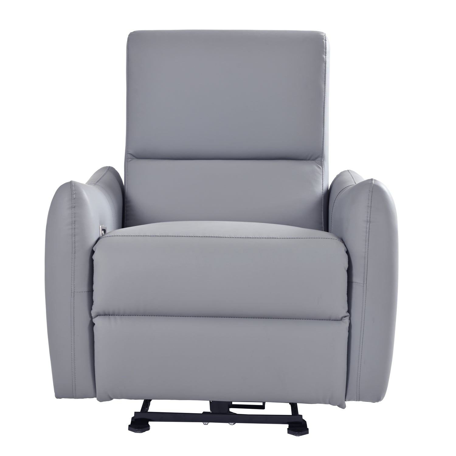 Power Recliner Chair, Wall Hugger Recliner,Zero Wall Recliners,Small Power Recliner For Living Room,Electric Recliner For Small Space,Reclining Sofa For Bedroom Blue Gray Light Brown Wood Primary