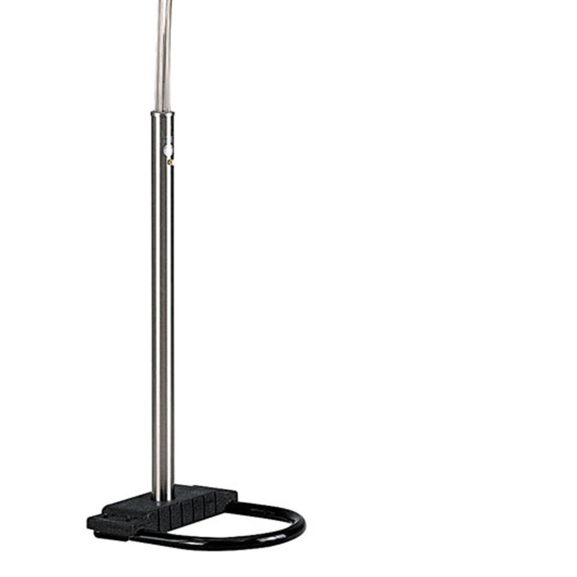 84" Tall Metal Floor Lamp With Satin Nickel Finish And 5 Adjustable Arch Arms Brushed Nickel Metal