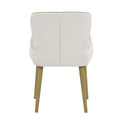 Qwin Beige Boucle & Oak Finish Side Chair Set Of 2 Beige Boucle