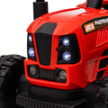 Ride On Tractor With Trailer,24V 400W Powered Electric Tractor Toy W Remote Control,Electric Car For Kids,Three Speed Adjustable,Power Display, Usb,Mp3 ,Bluetooth,Led Light,Two Point Safety Belt. Red 50 99 Lbs Polypropylene