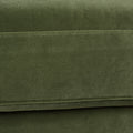 Alana Lawson Three Cushion Tightback Sofa, Olive Green Performance Velvet Green Foam Velvet 3 Seat