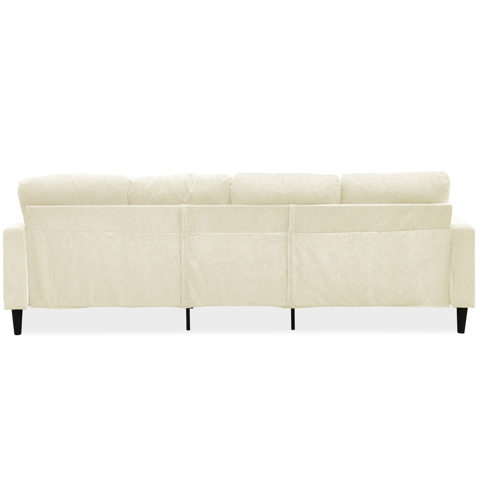 Off White Chenille Sectional Sofa, U Shaped Sofa Couch With High Density Memory Foam, 4 Seat Comfy Modular Sofa Couch For Living Room, Modern U Shaped Sectional Sofa,U Shaped Off White Off White