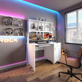 Home Office Computer Desk White Particle Board Mdf