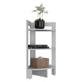 Riga Corner 3 Tier Shelf Side Table 31.7