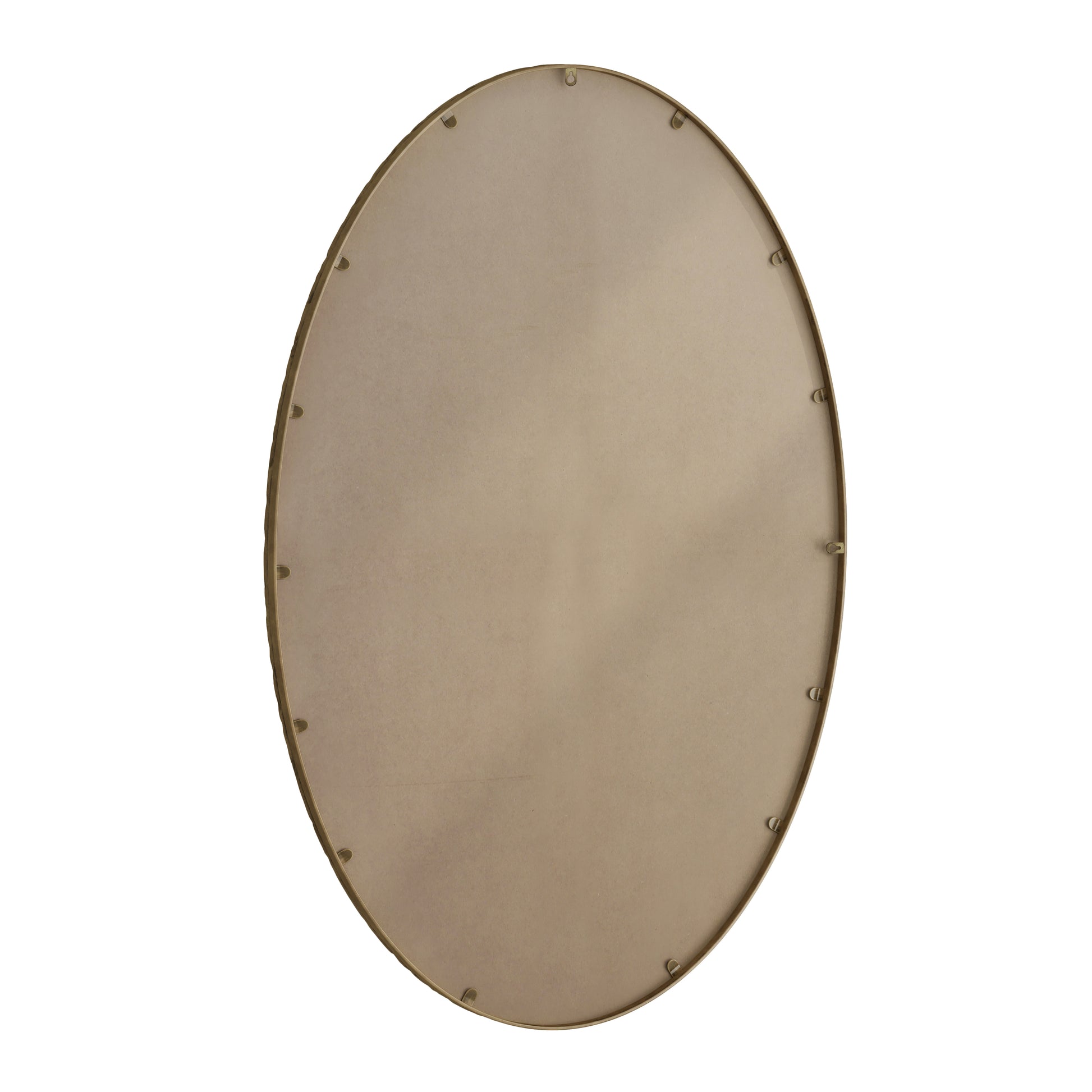 Iron Art Oval Retro Mirror, Antique Effect, Wall Hanging, Suitable For Bathroom, Bedroom, Living Room Gold Gold Glass,Mdf Iron