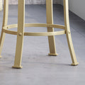 Counter Stool2Pcs Set Black Gold Metal