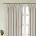 Newport Blackout Curtains For Bedroom, Linen Curtains For Living Room, Window Curtains, Room Darkening Curtains 108 Inches Long, Greige Greige Linen