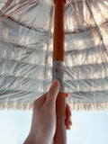 8'Thatch Patio Tiki Umbrella Tropical Palapa Raffia Tiki Hut Hawaiian Hula Beach Umbrella,Straw Umbrella Brown Half Circle No Foundation Needed Manual Garden & Outdoor Beach Year Round Use Gazebos Polyethylene Anchored Oxford Fabric