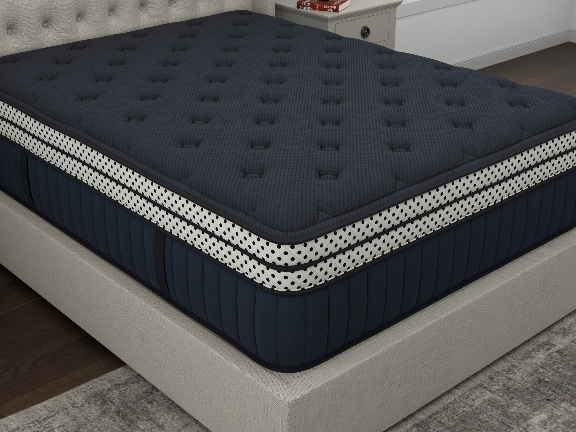 Wink Blue 17" Double Box Top Twinxl Mattress Blue Memory Foam And Polyurethane Foam Fabric Twin Xl