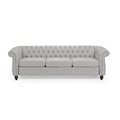 Sofa 3 Seater Grey Fabric 3 Seat