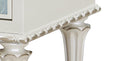 Ansaldo Console Cabinet, Pearl White & Silver Shimmer Finish Ac02506 White Wood