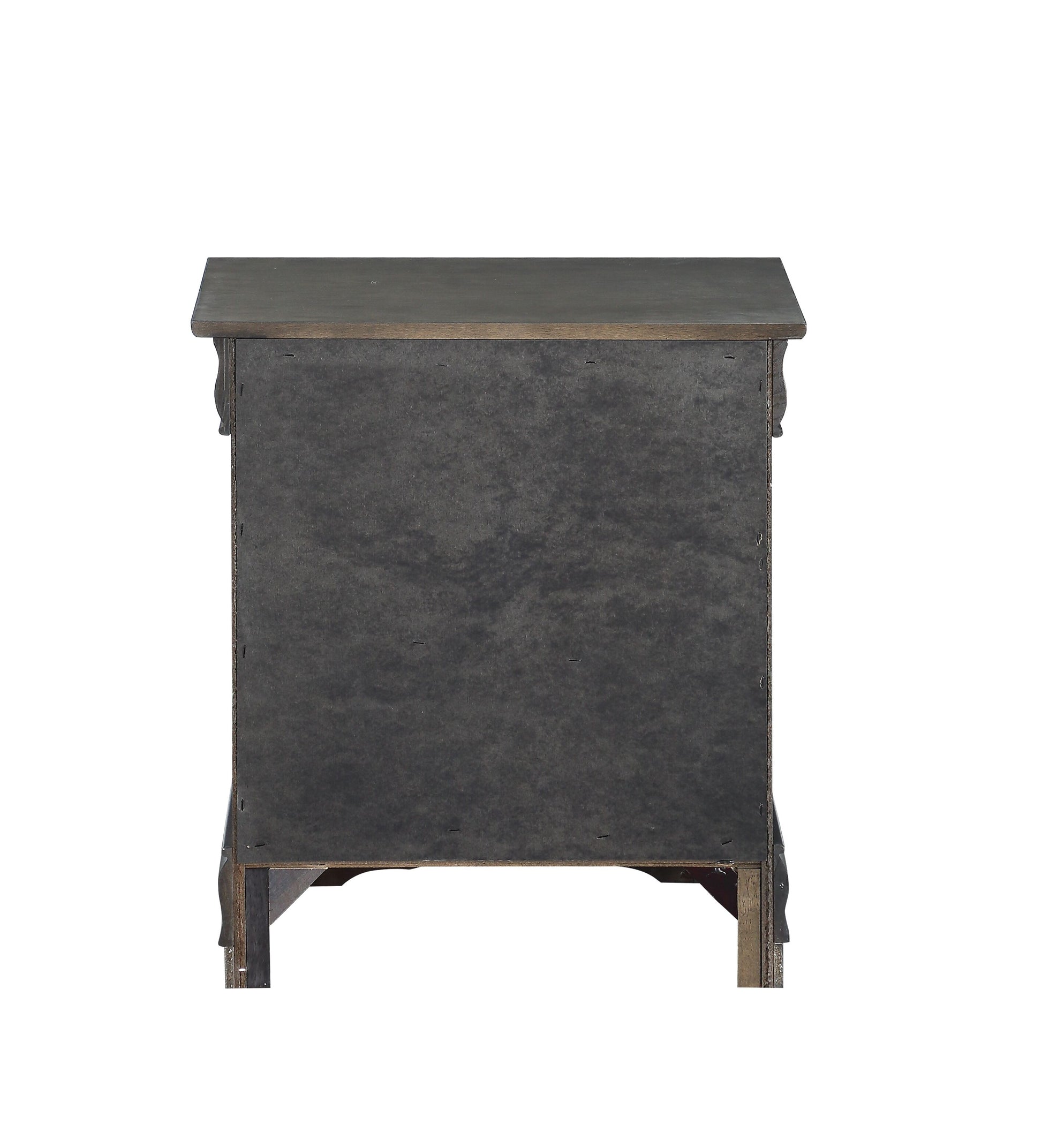 Louis Philippe Dark Gray Nightstand Dark Gray Synthetic Wood