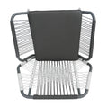 Idaho Club Chair Gray Woven Rope