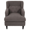 Upholstered Accent Chair Tufted Armchair For Living Room And Bedroom, Russet Brown Brown Birch Foam Teddy