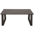 Colorado Outdoor Patio Furniture Brown Cast Aluminum Modern Rectangular Coffee Table Brown Aluminium Aluminum