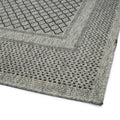 Modern, Transitional, Geometric, Southwestern, Textured High Low Cut & Loop 2' X 3' Rectangle Throw Rug Charcoal Polypropylene