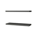 Matt Grey Floating Shelf 2 Or Less Grey Floating Horizontal Primary Living Space Wood Wall Mounted Particle Board