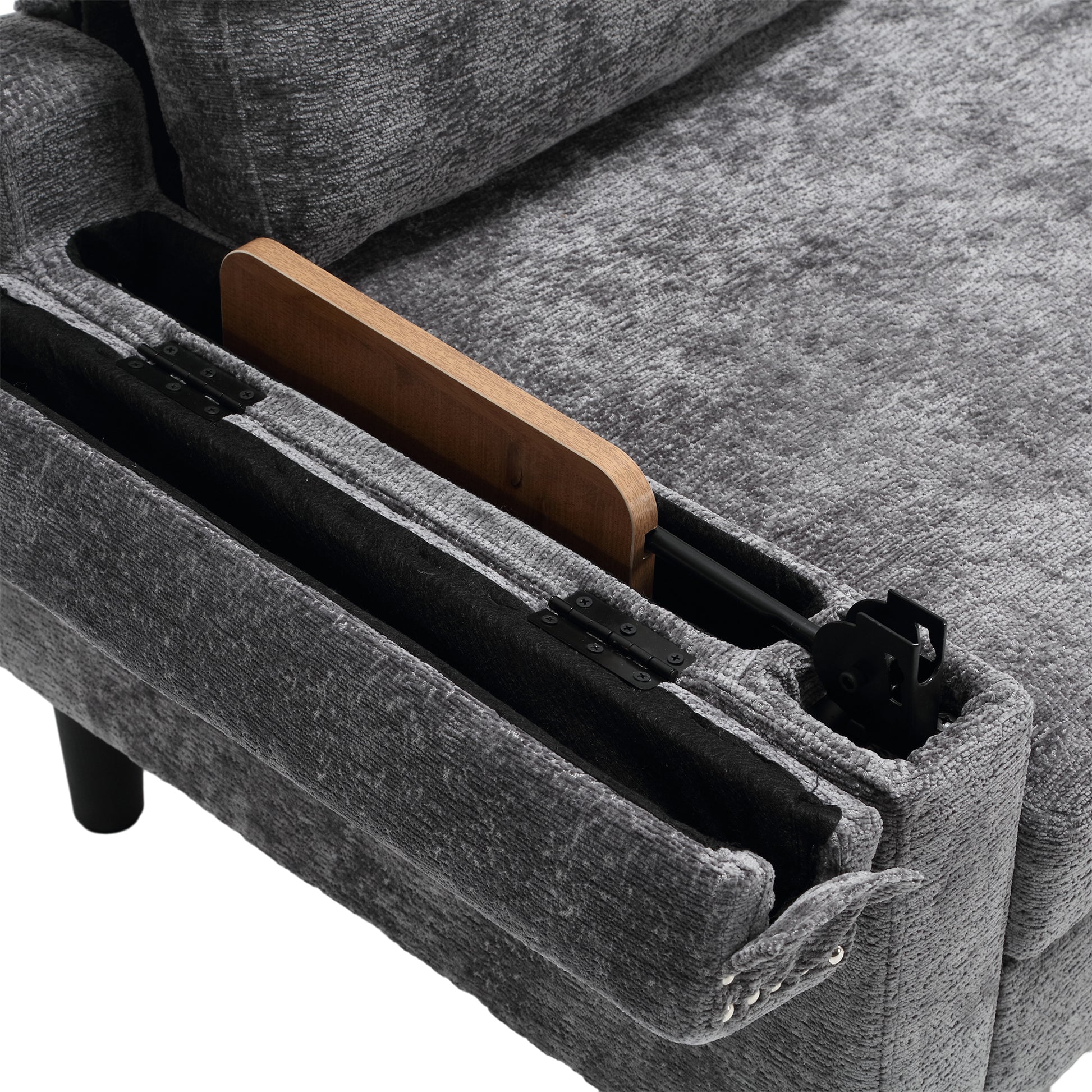 United Sectional Sofa Reversible Sectional Sleeper Sectional Sofa With Storage Chaise Gray Chenille