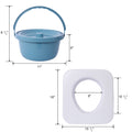 4 In 1 Bedside Commode Chair, Transport Shower Wheelchair Toilet Rolling Transport Chair With 4 Brakes Casters,Tissue Holder,Crutch Holder For Elderly Injured And Disabled White Steel