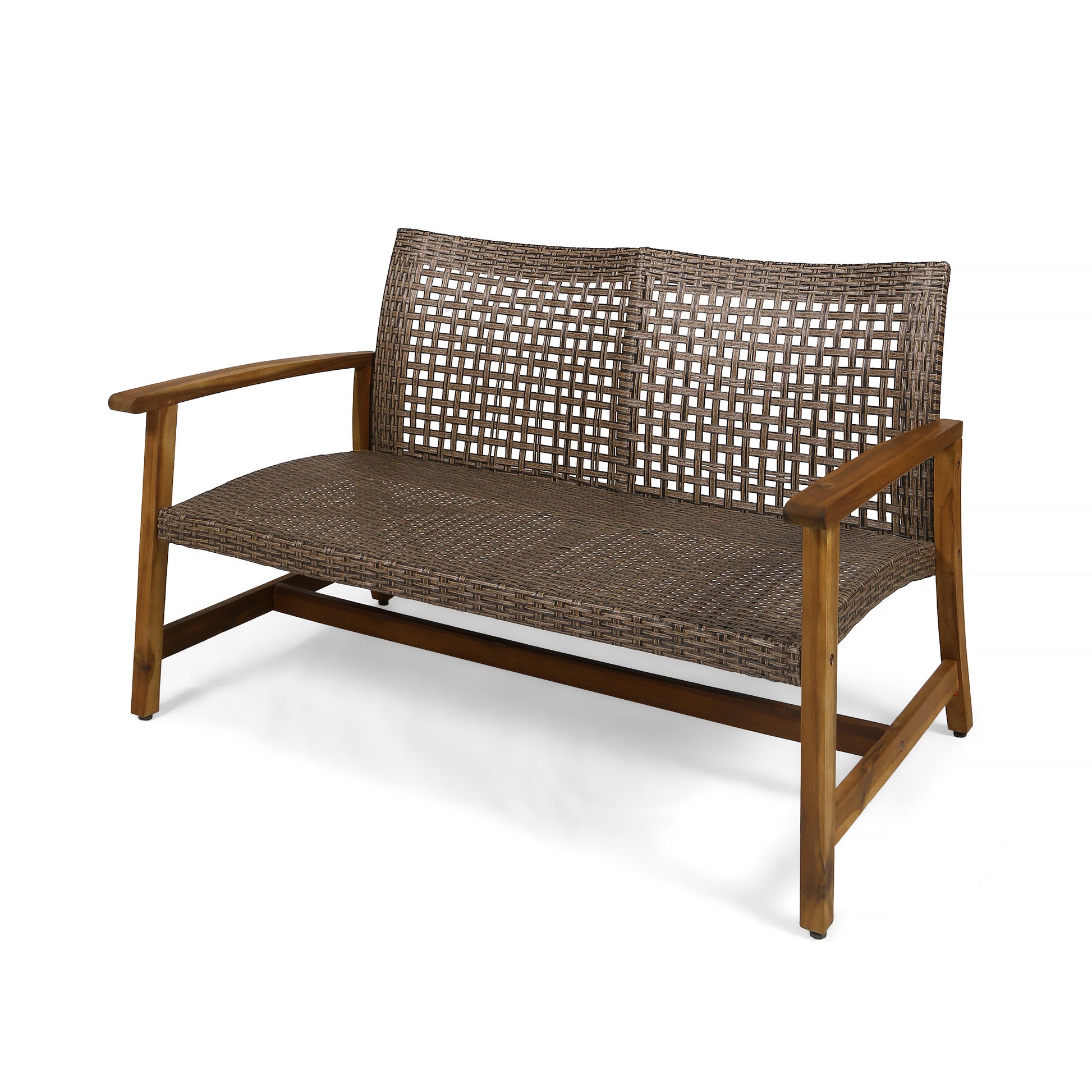 Hampton Wood Wicker Seat Natural Metal & Wood