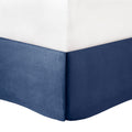 7 Piece Jacquard Comforter Set Navy King King Navy Polyester