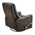 Swivel Glider Rocker Recliner Chair For Nursery,Manual Swivel Rocking Recliner,Mordern Home Theater Seating Soft Reclining Chairs For Living Room,Brown Antique Brown Primary Living Space Memory Foam Wipe Clean American Traditional Handle Memory Foam