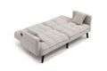 Sofa Bed Sleeper, Usb Charging Port, Chenille Fabric Folding Futon Recliner For Living Room Furniture Apartment Bedroom Office Small Spaces Beige Brown Chenille Wood Primary Living Space Medium Soft Tufted Back Modern Rubberwood Foam Solid Wood 2 Seat