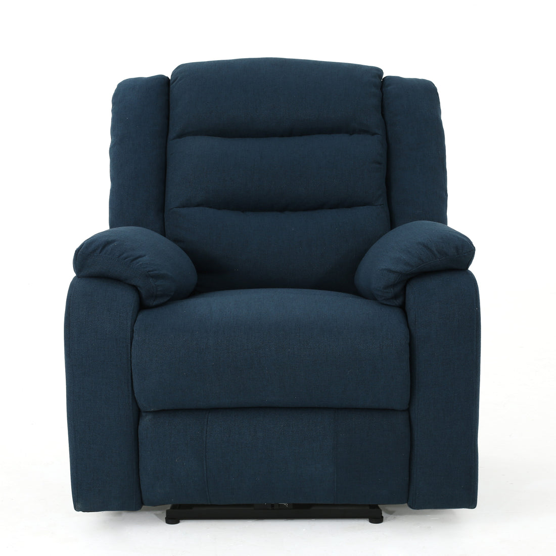 35.04" Wide Power Standard Recliner Navy Blue Fabric