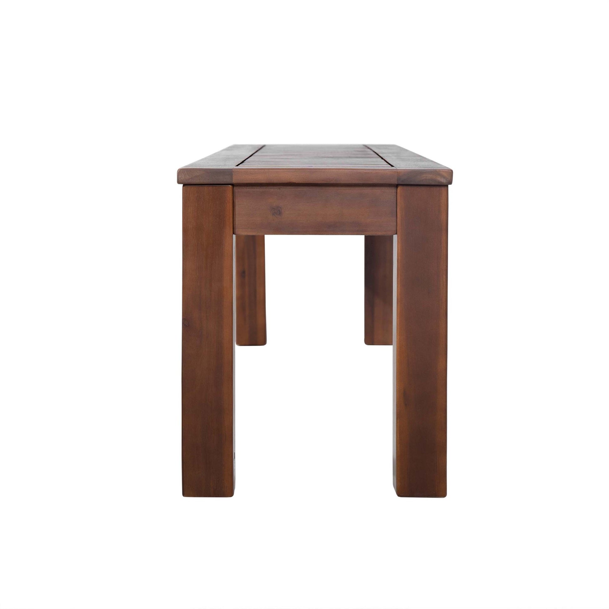 Manila 61.75'' Bench Set Of 2 Dark Brown Wood