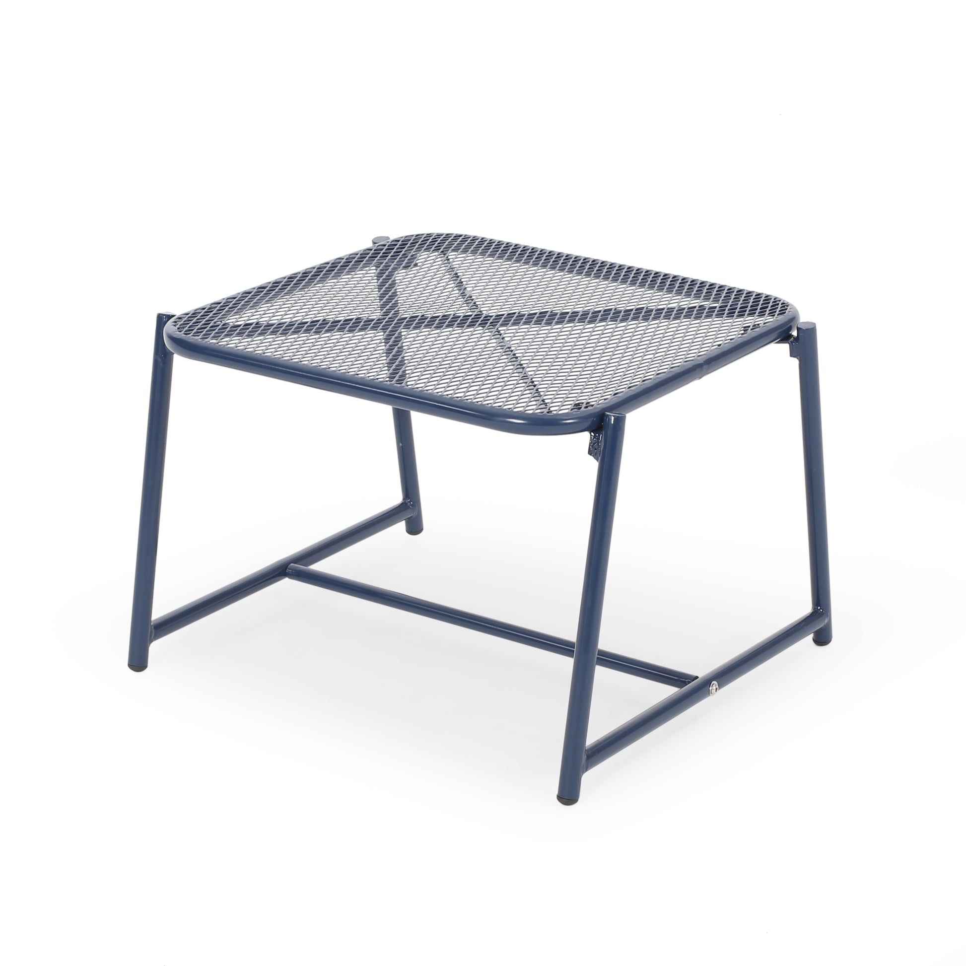 Kincaid 13"H Side Table Navy Iron