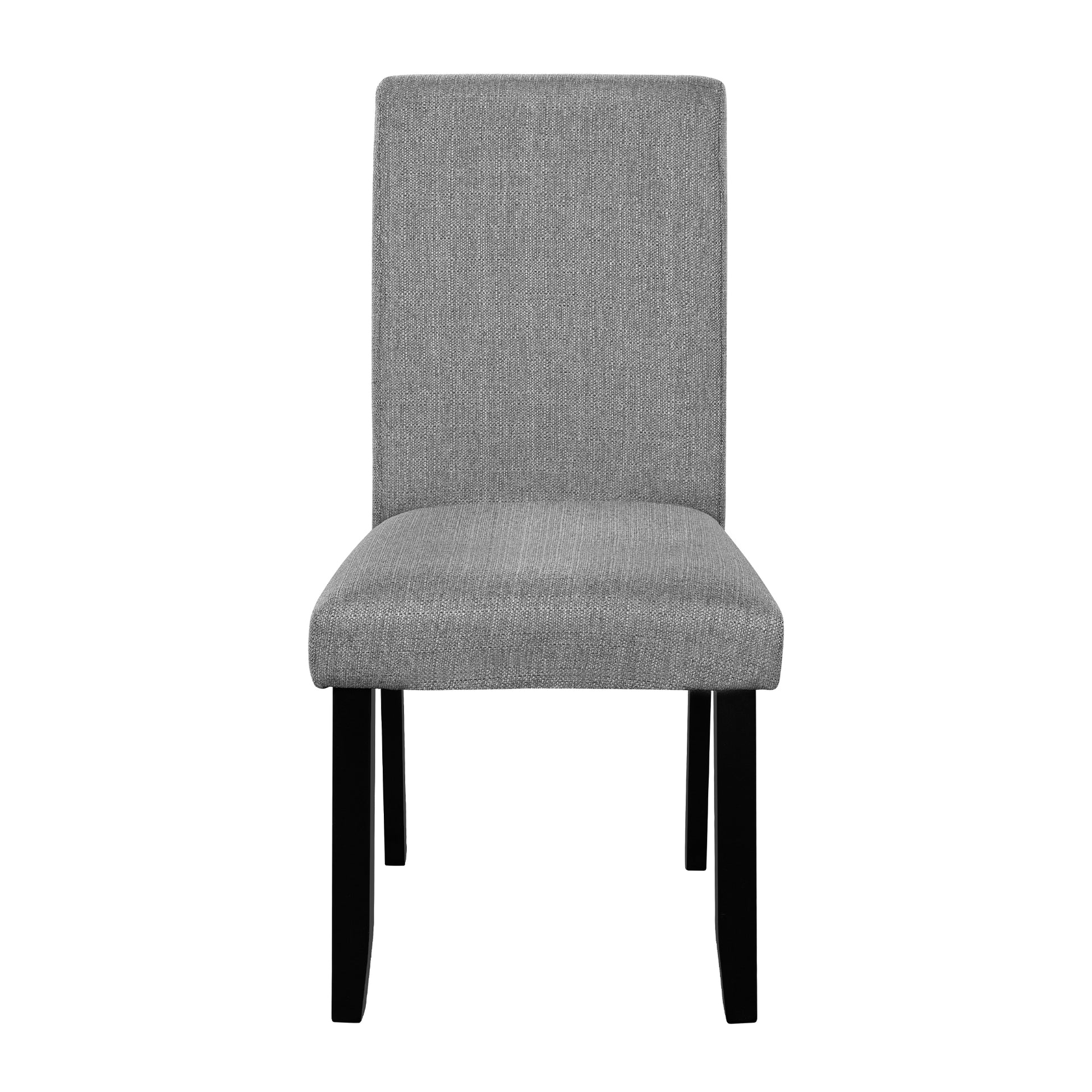 5 Piece Round Dining Table Set, 43 Inch Modern Dining Table And 4 Upholstered Chairs For Dining Room, Kitchen Room, Living Room, Easy Assembly Upholstered Chair Grey Black Dining Room American Design,Farmhouse,Mid Century Modern,Modern Round Round Fabric
