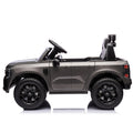 12V Kids Ride On Car W Parents Remote Control,Licensed Ford Ranger,2Wd,Rear Wheel Suspension,Low Start,Headlight,Horn,Mp3,Bluetooth,Adjustable Speed,Speed 1.86 4.97 Mph For Kids Aged 3 6. Gray 50 99 Lbs Polypropylene