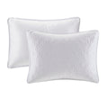 Reversible Bedspread Set White Queen White Cotton