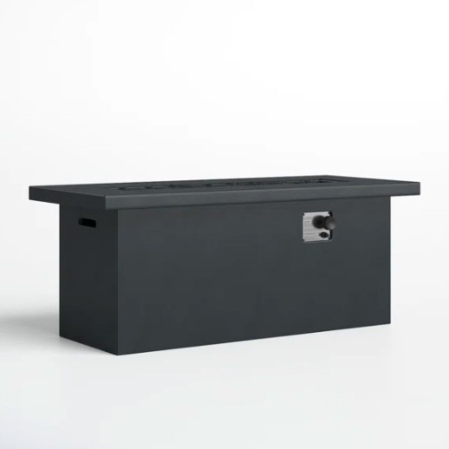 24'' H Concrete Propane Natural Gas Outdoor Fire Pit Table Charcoal Garden & Outdoor Modern Stone Concrete