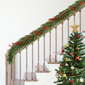 108'' In. Lighted Faux Spruce Garland Frosty Green American Design Pine