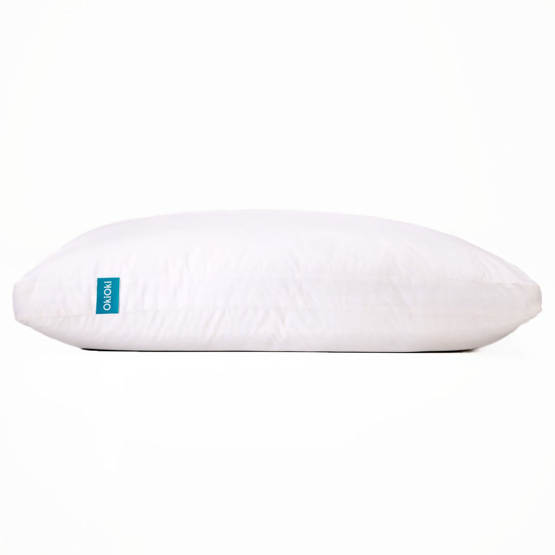 Bed Pillow White Fabric